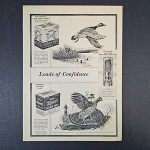 1955 Western Arms & Ammunition Olin Vintage Print Ad New Haven CT Shotgun Shells